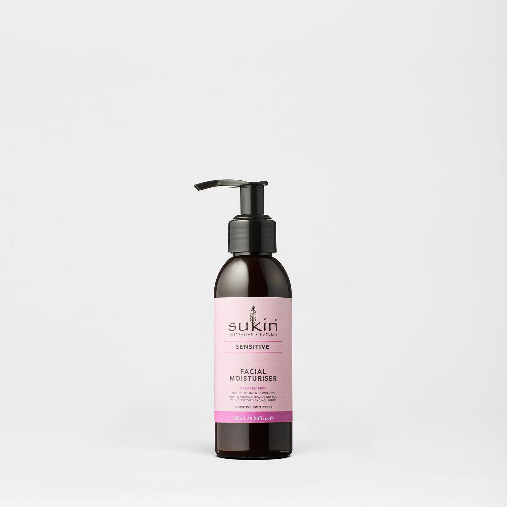 Facial Moisturiser Pump | Sensitive 125ml - Sukin