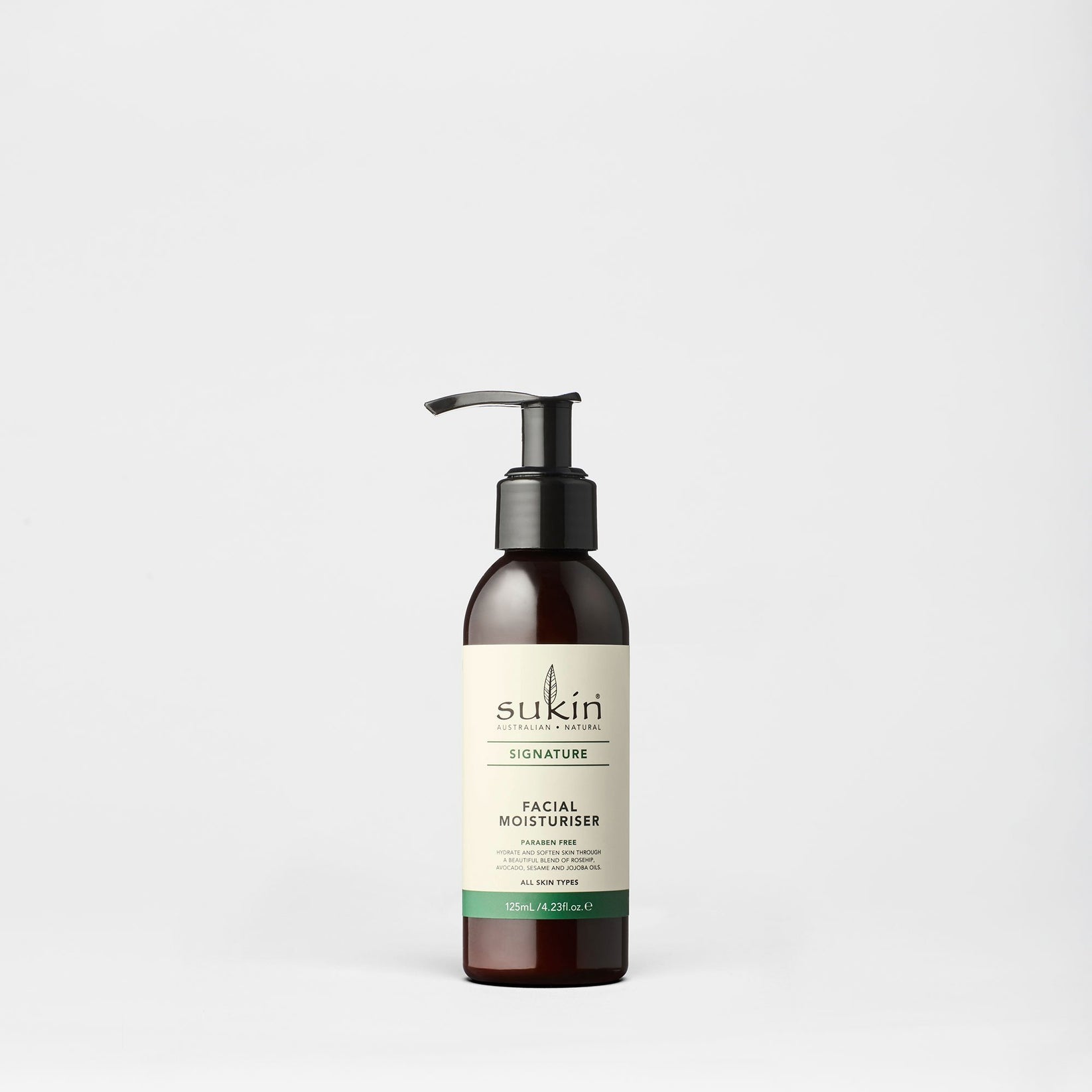 Facial Moisturiser Pump | Signature 125ml - Sukin